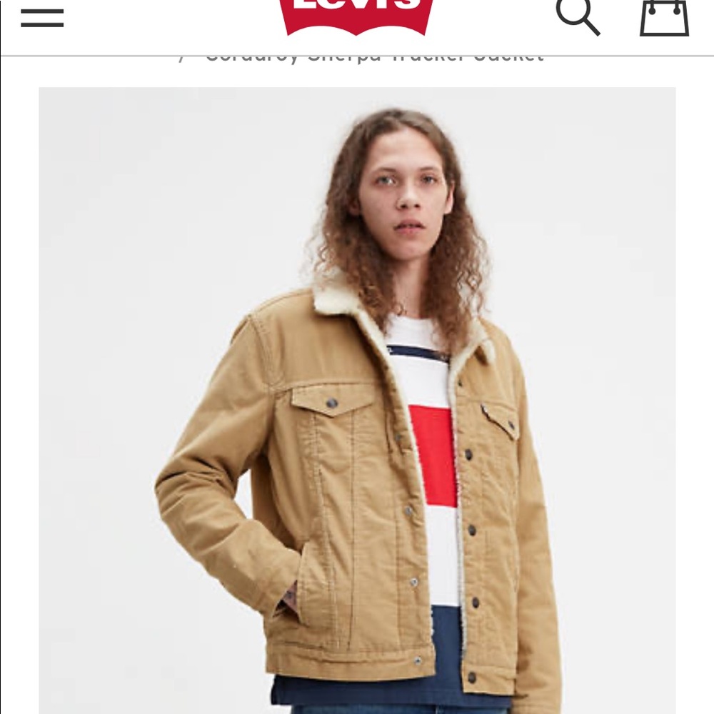 Men’s corduroy Sherpa jacket